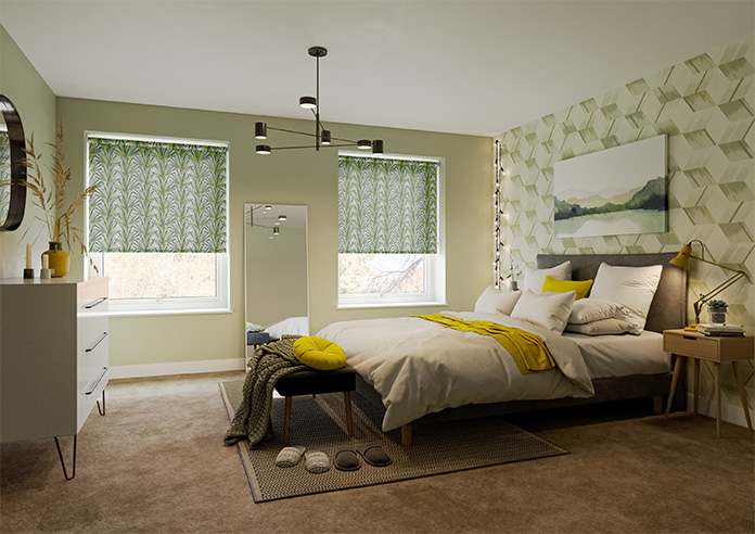 Palm Beach, White - Twist&Fit Roller Blind - Image 7